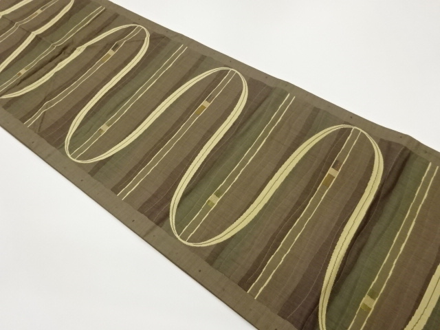 JAPANESE FUKURO OBI / WOVEN WAVY STRIPE